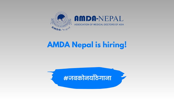 AMDA Nepal vacancy for Senior Assistant (Lab Technician)